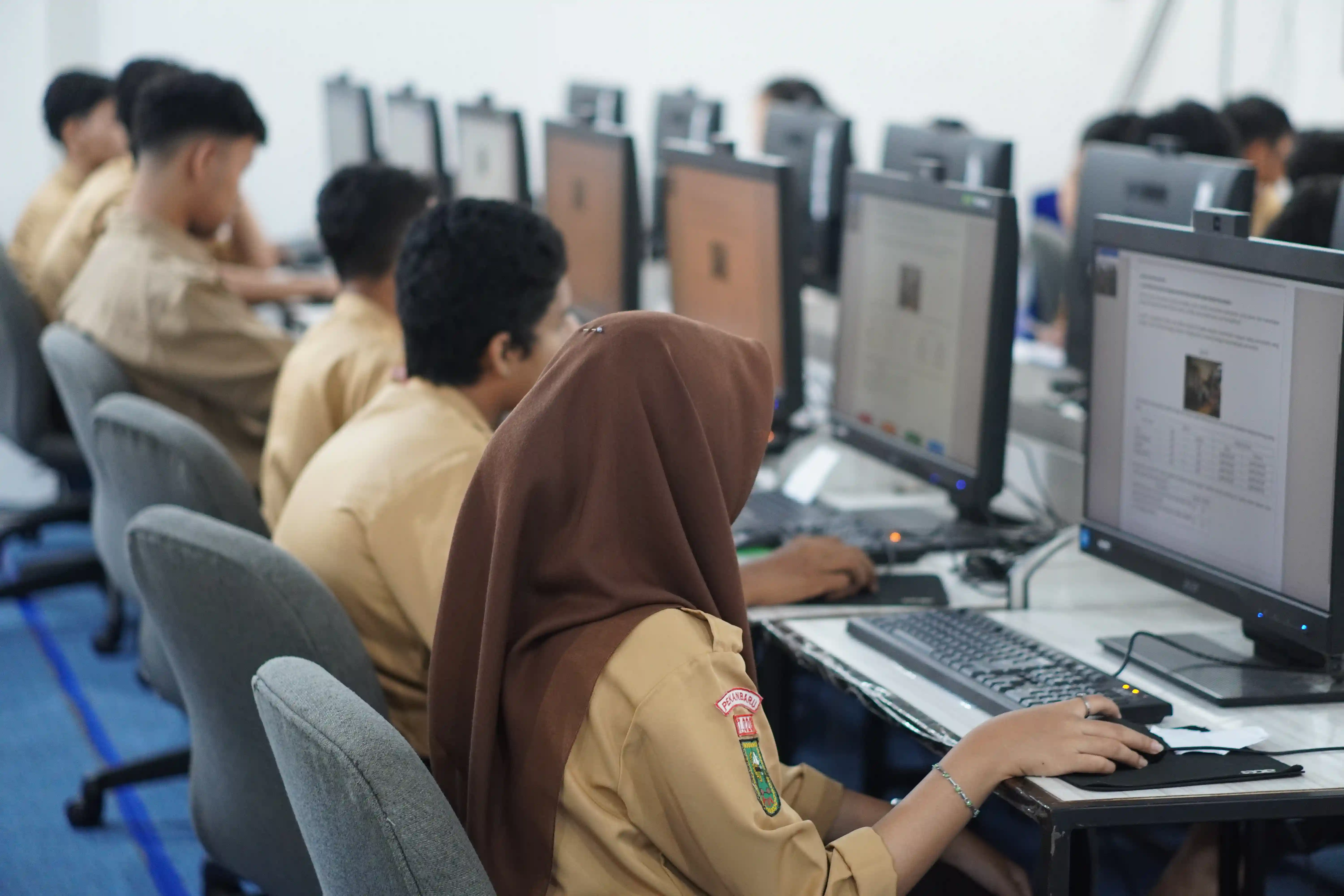Simulasi Ujian ANBK di SMK PGRI Pekanbaru Berlangsung Selama Dua Hari